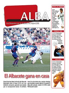 Suplemento deportivo del periódico El Pueblo de Albacete elpueblodealbacete