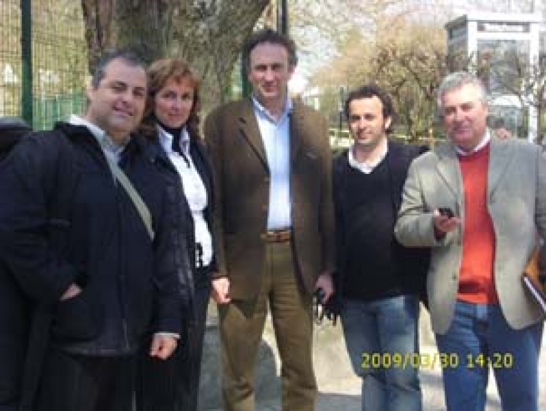 De izquierda a derecha, Alberto Feixas, Inmaculada López, Pascual Massiá, Diego Dominguez y Pedro Feixas