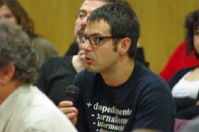 Xurxo Salgado, secretario general del SXG, durante una intervención en el II Congreso de la FeSP del pasado fin de semana