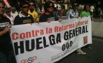 El SPA presente en la concentración de la huelga general en Granada