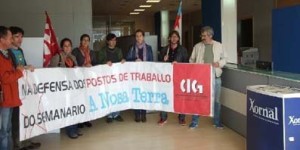 Encierro de los trabajadores de A Nosa Terra