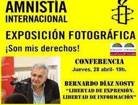 Cartel de la conferencia de Díaz Nosty