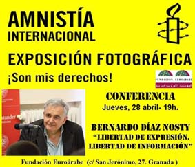 Cartel de la conferencia de Díaz Nosty