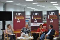 Un momento del acto de anoche en la UNIA