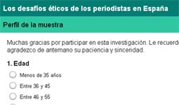 Detalle de la página de la encuesta