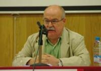 Paco Audije durante el II Congreso de la FeSP en mayo de 2009