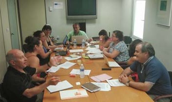 La junta directiva del SPA reunida este pasado fin de semana