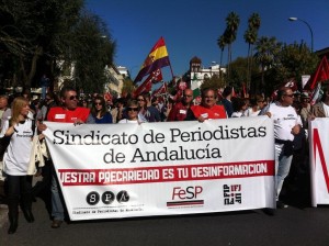 El SPA participa en la manifestación del 1 de mayo en Sevilla