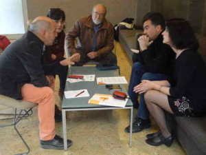 Entrevista con Antonio Maillo (IU) de miembros de la ejecutiva andaluza del SPA