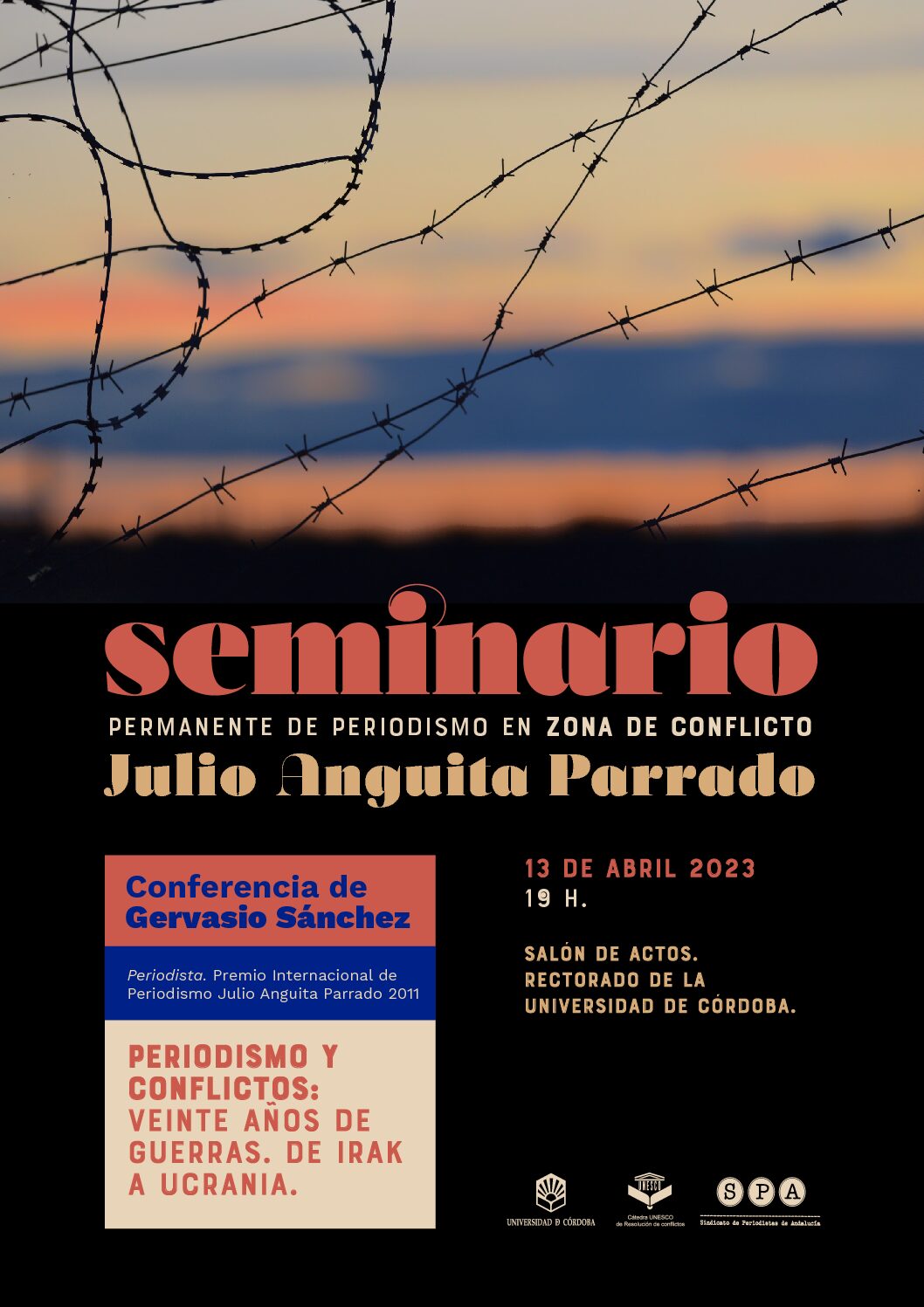 La UCO crea con la participación del SPA el seminario permanente de periodismo en zona de conflicto Julio Anguita Parrado