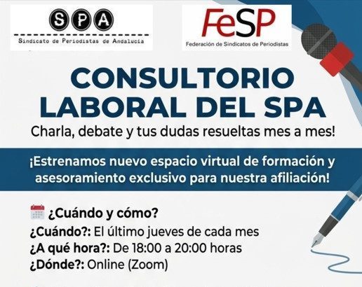 ¡Estrenamos el «Consultorio Laboral del SPA»: Charla, debate y tus dudas resueltas el último jueves de cada mes!